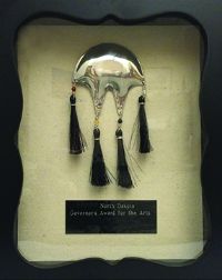 Nelda Schrupp native art given as award for ND Governor's Award for the Arts