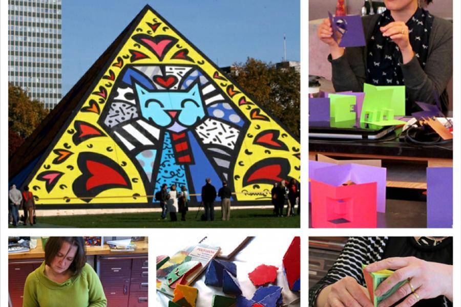 Arts in Education Collaboration images creating a collage