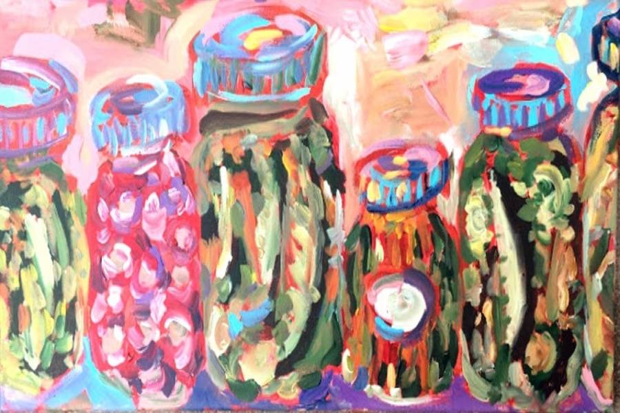 Photo of Nicole Gagners Jar of Pickles painting