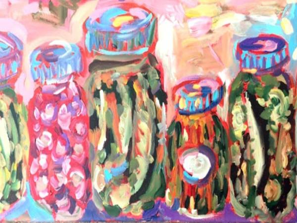 Photo of Nicole Gagners Jar of Pickles painting