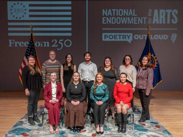 Seven high school students and four adults who participated and coordinated the ND 2026 State Championship