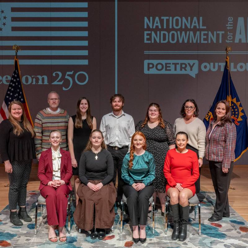 Seven high school students and four adults who participated and coordinated the ND 2026 State Championship