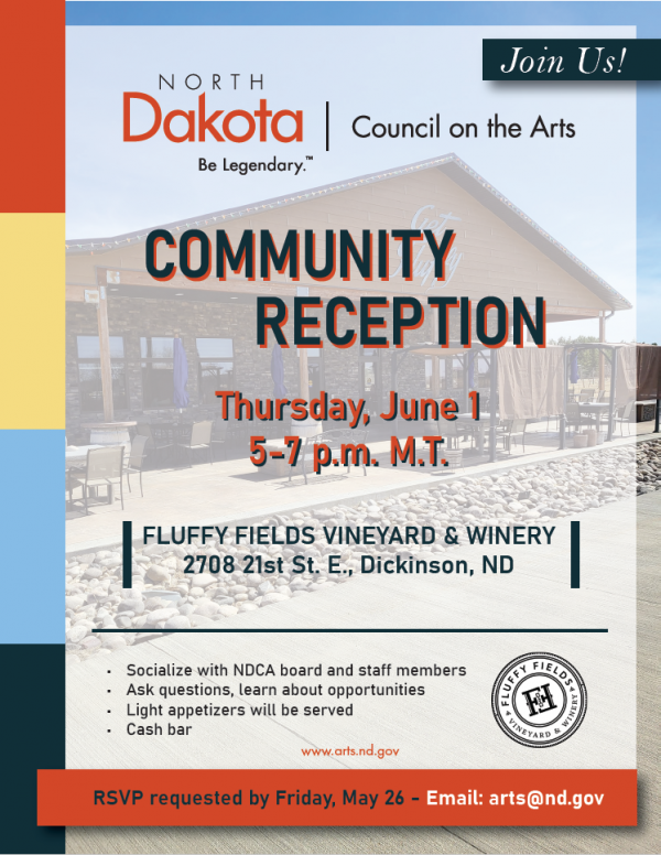 NDCA Community Receptions at Fluffy Fields Vineyard and Winery, Dickinson, ND