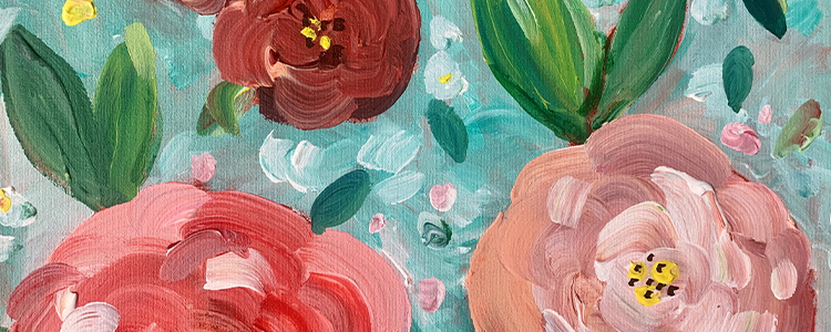 Nicole Gagner painting of flowers