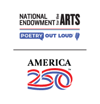 National Endowment for the Arts, Poetry Out Loud, America 250 logos stacked