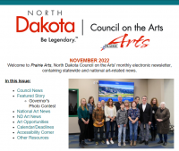 NDCA November 2022 Newsletter screenshot of top