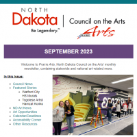 Screenshot of top of NDCA September 2023 Newsletter